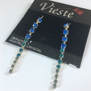Vieste Genuine Austrian Crystal Earrings